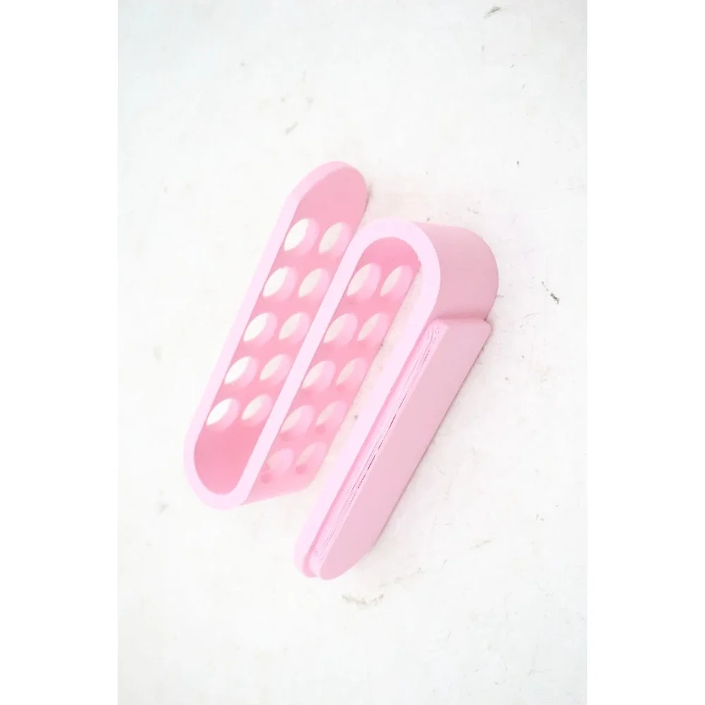 Modern Desktop Office Organizer - 3D Printed Pen/Pencil Holder - Pink - USA